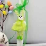 λαμπαδα πρασινη με κουνελακι