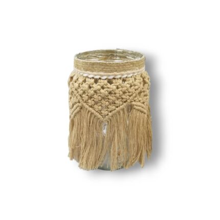 Διακοσμητικό βάζο με κραφτ macrame
