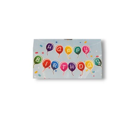 Γιρλάντα banner γενεθλίων Happy birthday σε σχήμα μπαλόνι