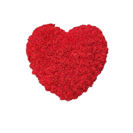 Καρδιά από τεχνητά τριαντάφυλλα 30εκ.